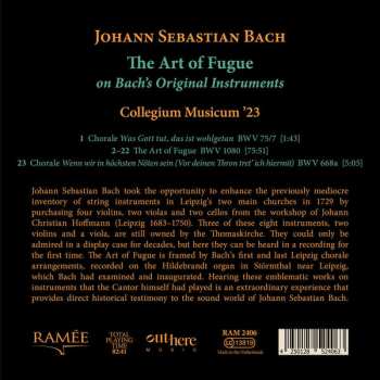 CD Johann Sebastian Bach: The Art Of Fuge On Bach's Original Instruments