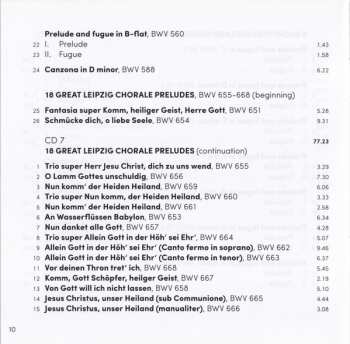 15CD/Set di cofanetti Johann Sebastian Bach: Complete Works For Organ
