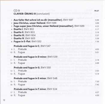 15CD/Set di cofanetti Johann Sebastian Bach: Complete Works For Organ