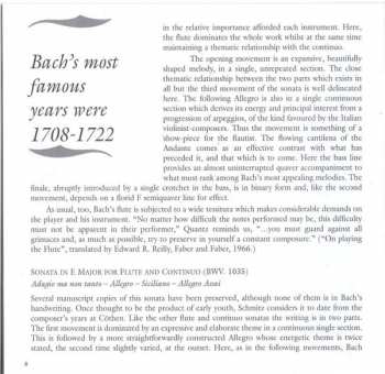 2CD Johann Sebastian Bach: The Flute Sonatas