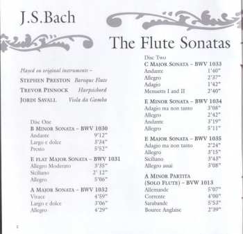 2CD Johann Sebastian Bach: The Flute Sonatas