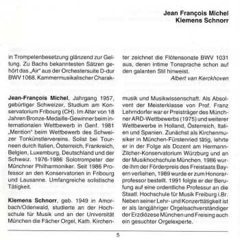 CD Johann Sebastian Bach: Glanzlichter Für Trompete Und Orgel Aus Der Basilika Ottobeuren