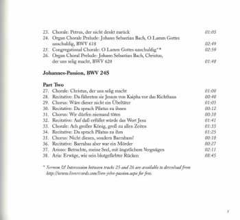 2CD Johann Sebastian Bach: John Passion (Reconstruction Of Bach's Passion Liturgy)