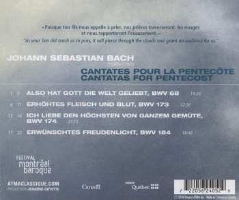 CD Johann Sebastian Bach: La Pentecôte Cantates 68 :: 173 :: 174 :: 184