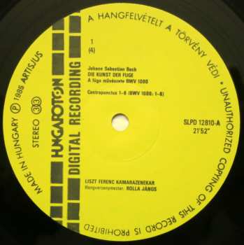 2LP/Set di cofanetti Johann Sebastian Bach: Die Kunst Der Fuge
