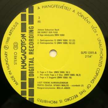 2LP/Set di cofanetti Johann Sebastian Bach: Die Kunst Der Fuge