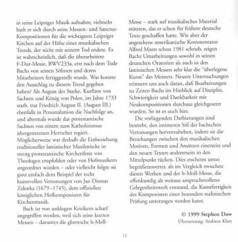 CD Johann Sebastian Bach: Lutheran Masses, Volume One