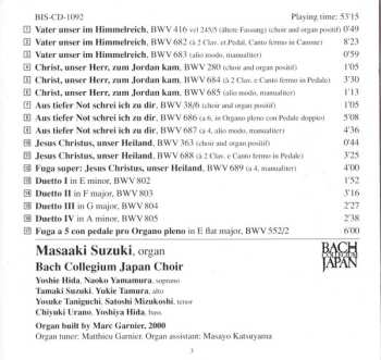 2CD Johann Sebastian Bach: Clavier-Übung III (German Organ Mass)