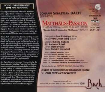 3CD/Set di cofanetti Johann Sebastian Bach: Matthäus-Passion • St Matthew Passion • Passion Selon Saint Matthieu