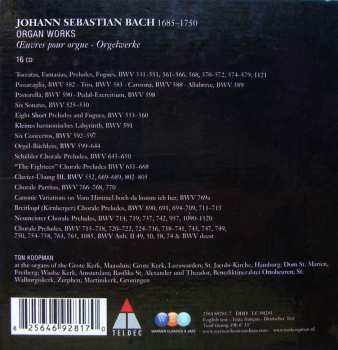 16CD/Set di cofanetti Johann Sebastian Bach: Organ Works
