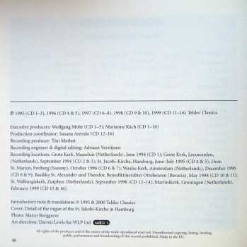 16CD/Set di cofanetti Johann Sebastian Bach: Organ Works