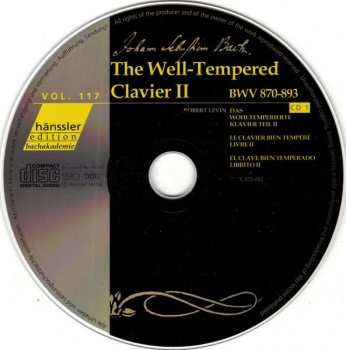 2CD Johann Sebastian Bach: The Well-Tempered Clavier: Book 2 