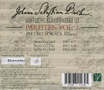 CD Johann Sebastian Bach: Sämtliche Klavierwerke III - Partiten Vol. 2
