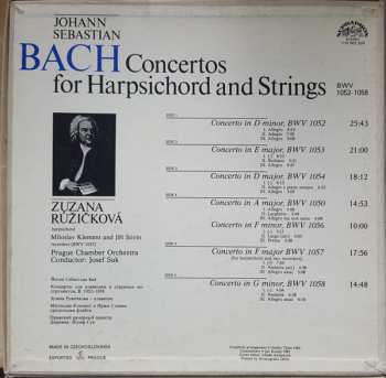 3LP/Set di cofanetti Johann Sebastian Bach: Concertos For Harpsichord And Strings (Complete) (3xLP + BOX + INSERT)