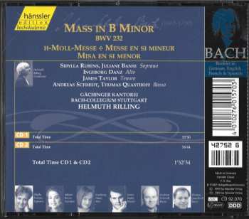 2CD Johann Sebastian Bach: Mass In B Minor BWV 232