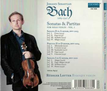 CD Johann Sebastian Bach: Sonatas & Partitas For Solo Violin • Vol. I