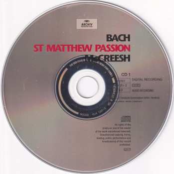 2CD Johann Sebastian Bach: St Matthew Passion