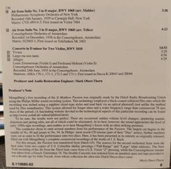 3CD/Set di cofanetti Johann Sebastian Bach: St Matthew Passion