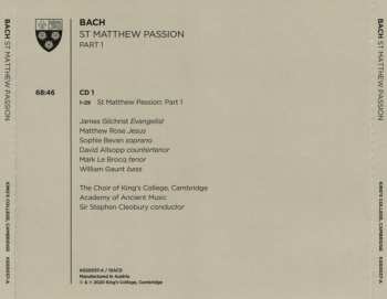 Set di cofanetti/3SACD Johann Sebastian Bach: St Matthew Passion