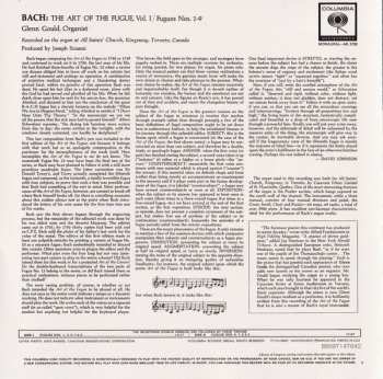 CD Johann Sebastian Bach: The Art Of The Fugue, Volume 1 (First Half) Fugues 1-9