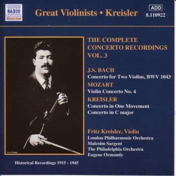 CD Johann Sebastian Bach: The Complete Concerto Recordings Vol. 3
