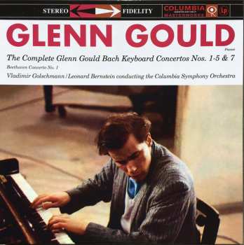 3LP/Set di cofanetti Johann Sebastian Bach: The Complete Glenn Gould Bach Keyboard Concertos Nos. 1-5 & 7 /  Beethoven Concerto No. 1