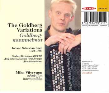 CD Johann Sebastian Bach: The Goldberg Variations