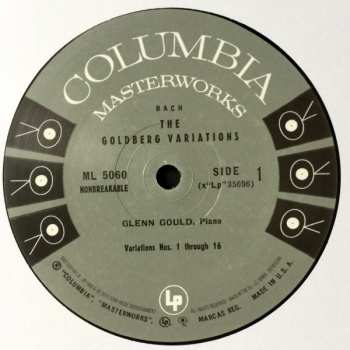 LP Johann Sebastian Bach: The Goldberg Variations