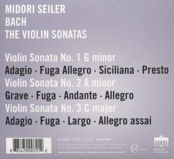 CD Johann Sebastian Bach: The Violin Sonatas
