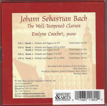 4CD/Set di cofanetti Johann Sebastian Bach: The Well-Tempered Clavier