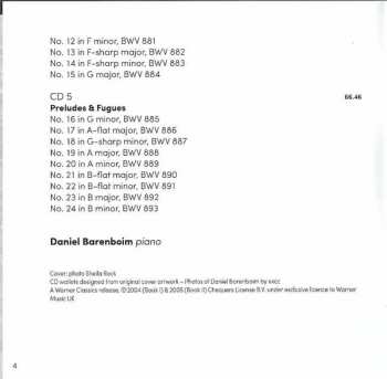 5CD/Set di cofanetti Johann Sebastian Bach: The Well-Tempered Clavier = Das Wohltemperierte Clavier = Le Clavier Bien Tempéré