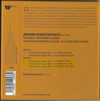 5CD/Set di cofanetti Johann Sebastian Bach: The Well-Tempered Clavier = Das Wohltemperierte Clavier = Le Clavier Bien Tempéré