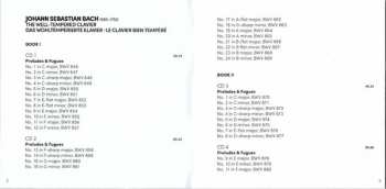 5CD/Set di cofanetti Johann Sebastian Bach: The Well-Tempered Clavier = Das Wohltemperierte Clavier = Le Clavier Bien Tempéré
