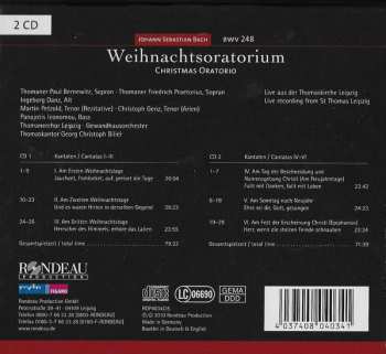 2CD Johann Sebastian Bach: Weihnachtsoratorium BWV 248 / Christmas Oratorio BWV 248