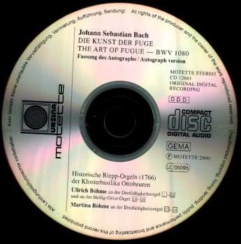 CD Johann Sebastian Bach: Die Kunst Der Fuge = The Art Of Fugue (Fassung des Autographs = Autograph Version)