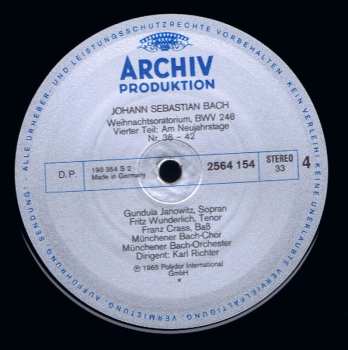 3LP/Set di cofanetti Johann Sebastian Bach: Weihnachtsoratorium BWV 248