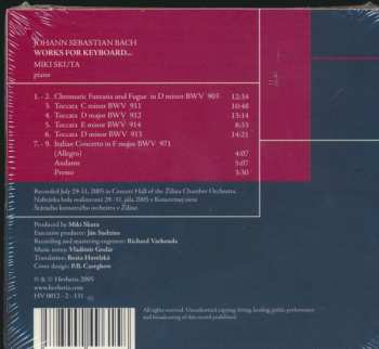 CD Johann Sebastian Bach: Works For Keyboard...
