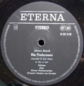 3LP/Set di cofanetti Herbert von Karajan: Die Fledermaus (3xLP + BOX + BOOKLET)