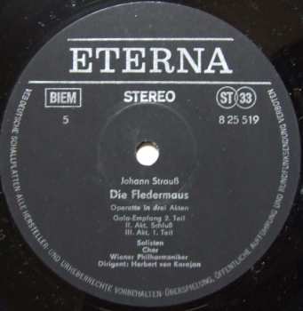 3LP/Set di cofanetti Herbert von Karajan: Die Fledermaus (3xLP + BOX + BOOKLET)