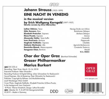 CD Erich Wolfgang Korngold: Eine Nacht In Venedig