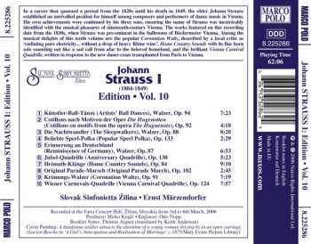 CD Johann Strauss Sr.: Johann Strauss I:  Edition • Vol. 10