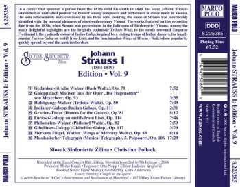CD Johann Strauss Sr.: Johann Strauss I:  Edition • Vol. 9