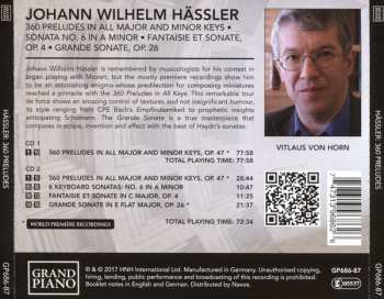 2CD Johann Wilhelm Hässler: 360 Preludes