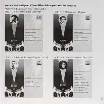 CD Johannes Brahms: Auf Welte-Mignon Gespielt Von ...