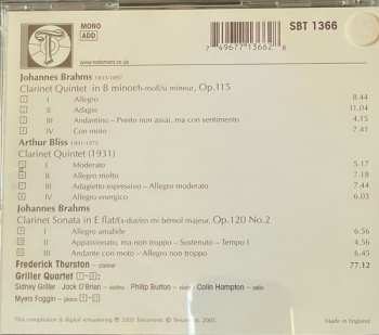 CD Johannes Brahms: Clarinet Quintets