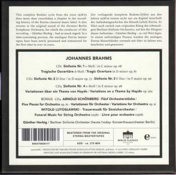 4CD/Set di cofanetti Johannes Brahms: Complete Symphonies