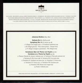 4CD/Set di cofanetti Johannes Brahms: Complete Symphonies
