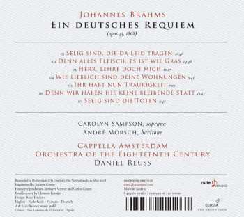 CD Johannes Brahms: Ein Deutsches Requiem