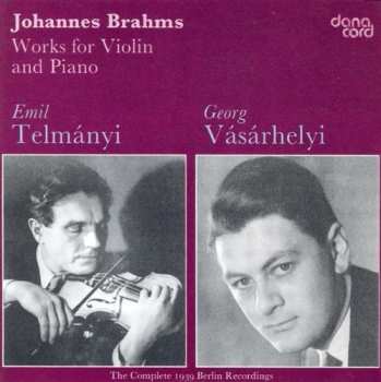 CD Johannes Brahms: Works For Violin And Piano 