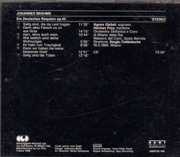 CD Johannes Brahms: Ein Deutsches Requiem